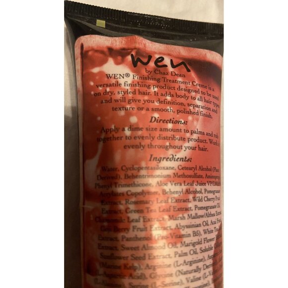 WEN by Chaz Dean Pomegranate Finishing Treatment Creme 4 oz - Picture 3 of 3